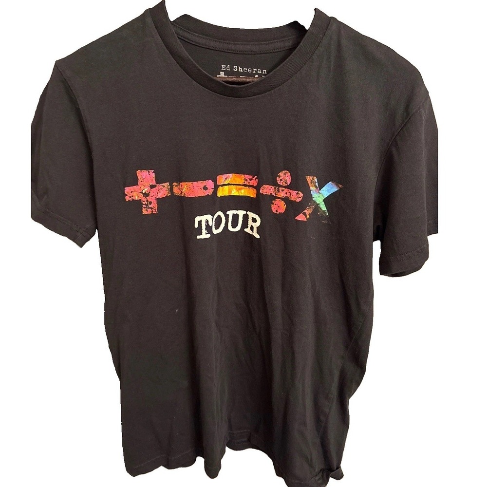 Ed Sheeran Mathematics Tour Shirt 2023 Landover MD FedEx Field Black Small Tee